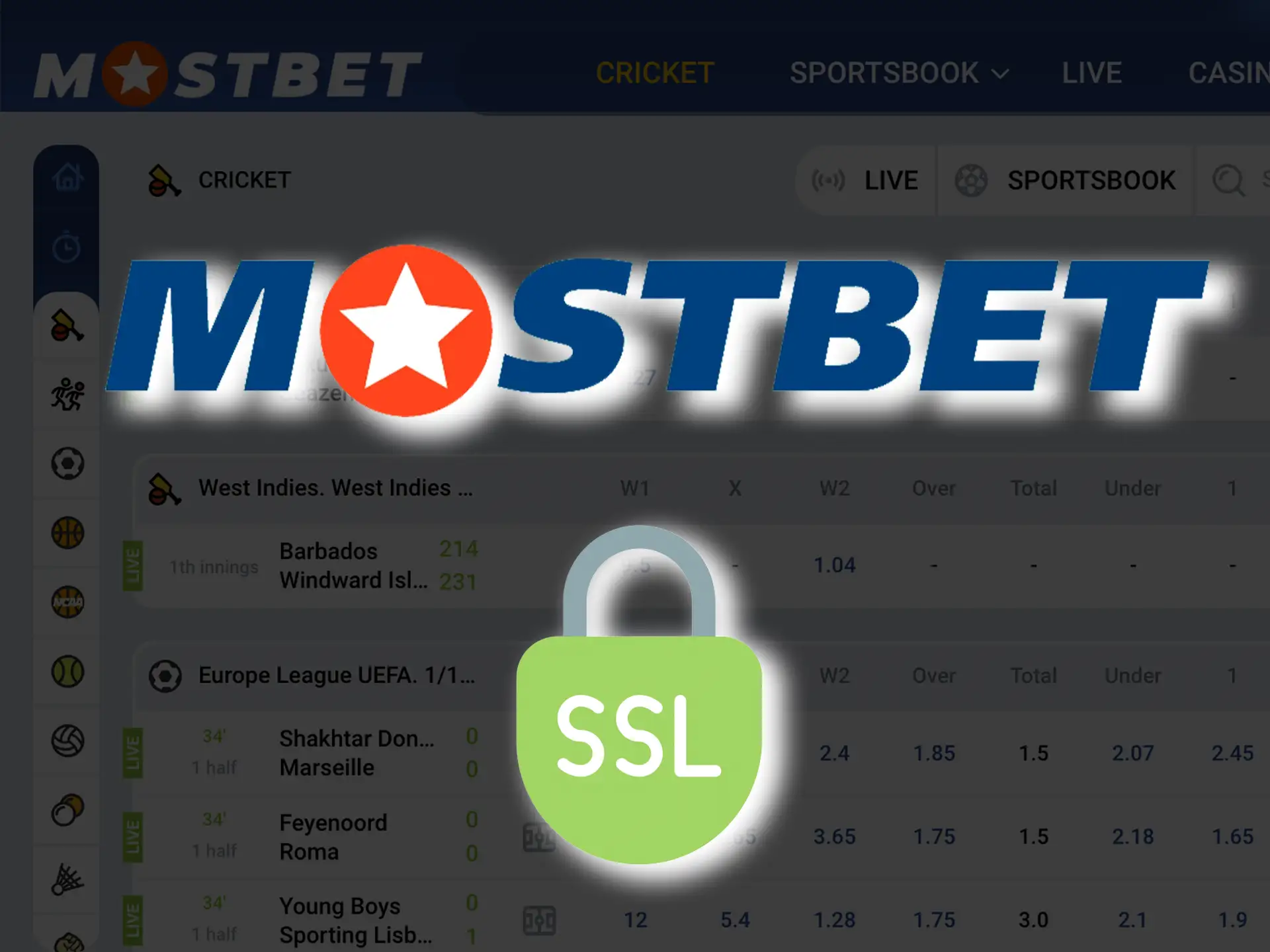 Безопасность Mostbet